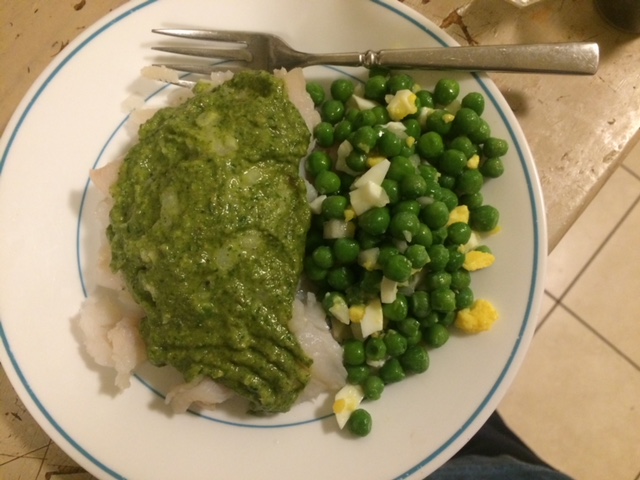 4 Fish with peas