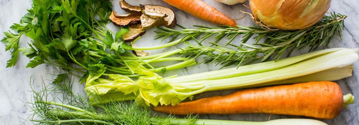 veggies on a table